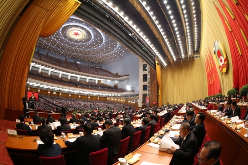 3月12日，全國政協十二屆四次會議在北京人民大會堂舉行第四次全體會議。新華社記者 馬占成 攝