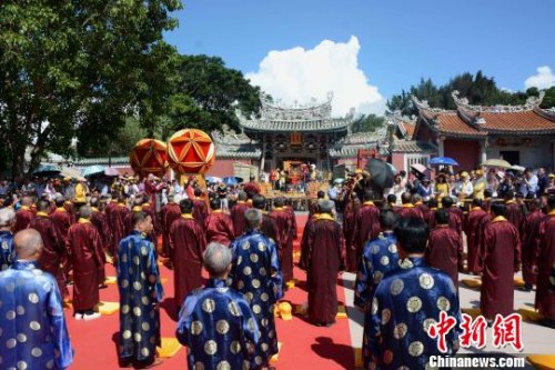 圖為祭祀慶典活動。　張金川 攝